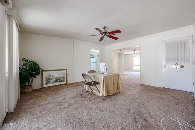 10326 W Pleasant Valley Rd, Sun City, AZ 85351 - office with a ceiling fan and light colored carpet