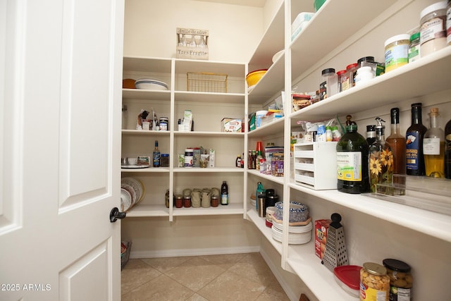 view of pantry