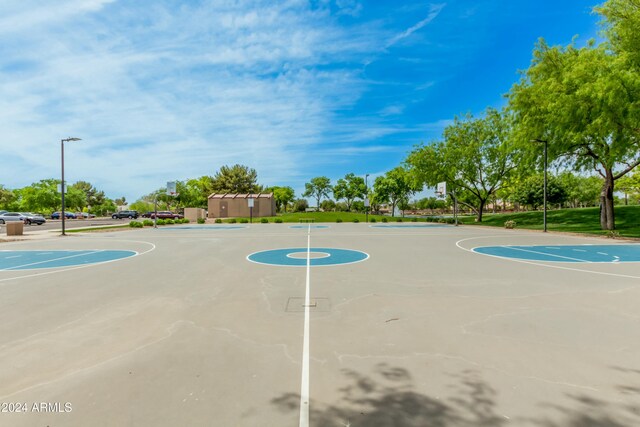 view of sport court