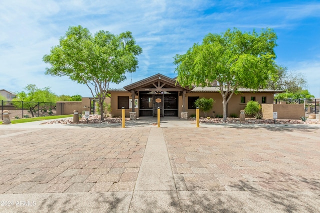 view of front of house featuring a patio area