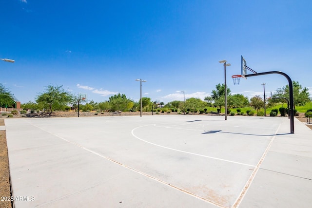 view of sport court featuring community basketball court