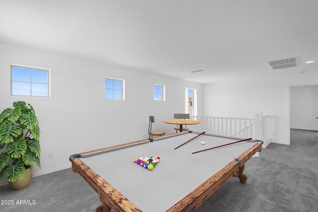 10860 E Tiburon Ave, Mesa, AZ 85212 - game room featuring carpet flooring, plenty of natural light, and pool table