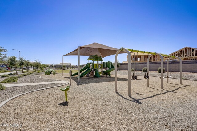 view of jungle gym