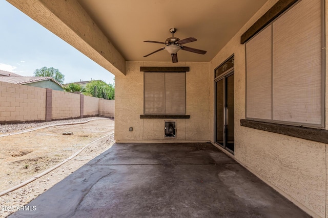 6826 W St Charles Ave, Laveen, AZ 85339 - view of patio / terrace with a ceiling fan