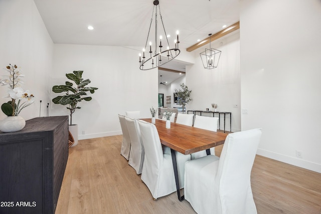 dining area featuring light hardwood / wood-style floors