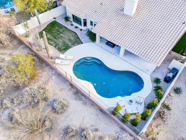 birds eye view of property