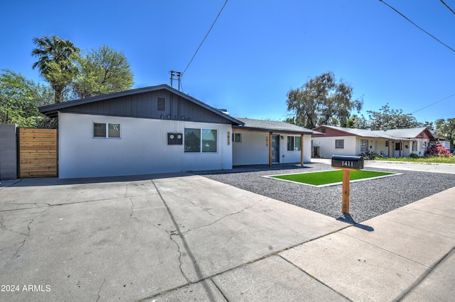 view of ranch-style home