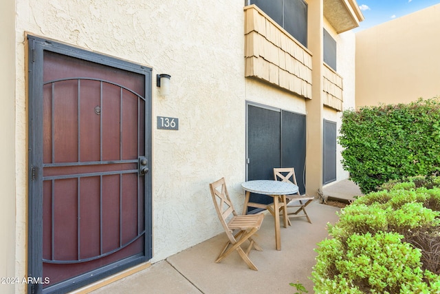 4620 N 68th St Unit 136, Scottsdale, AZ 85251 - view of exterior entry featuring stucco siding