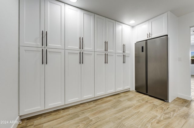 interior space with light wood-type flooring