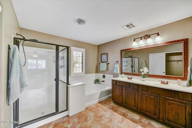 31133 N 132nd Ln, Peoria, AZ 85383 - bathroom featuring a stall shower, a bath, and double vanity