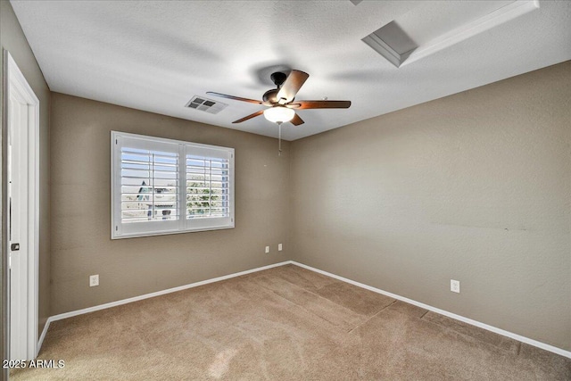 31133 N 132nd Ln, Peoria, AZ 85383 - carpeted empty room featuring a ceiling fan and attic access