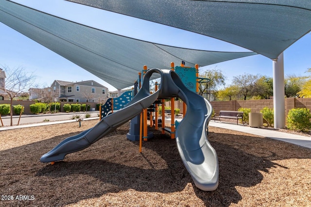 view of jungle gym