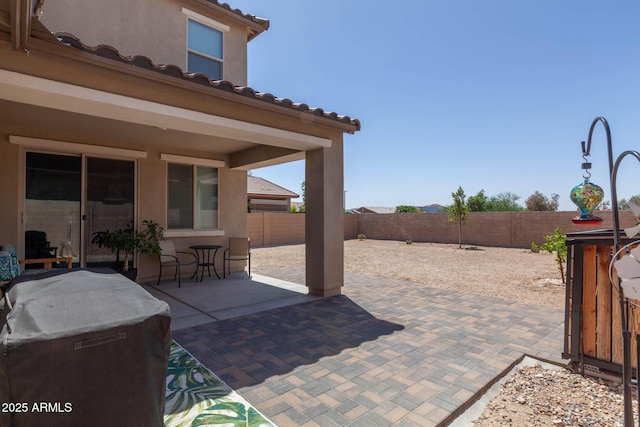 19937 W Heatherbrae Dr, Litchfield Park, AZ 85340 - view of patio with a fenced backyard