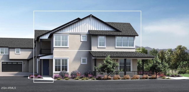 view of front facade featuring a garage