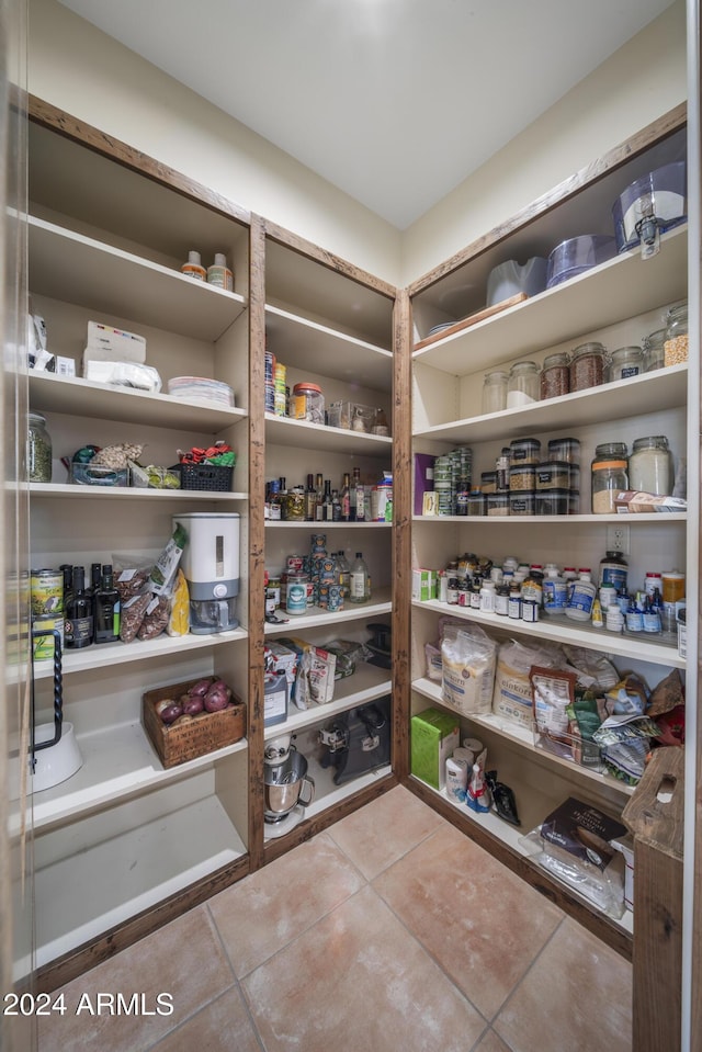 view of pantry