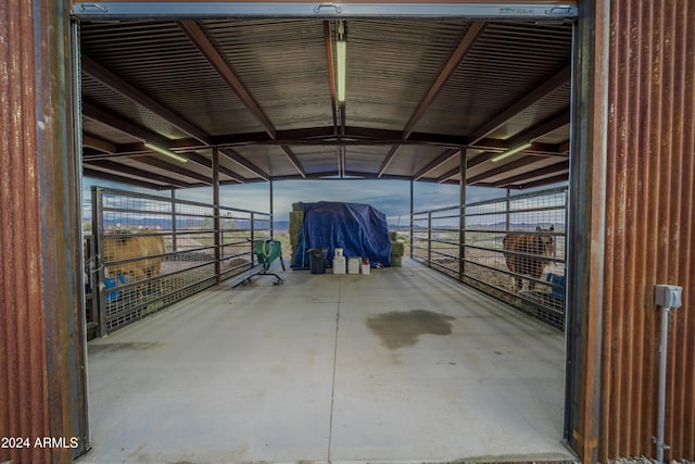 view of horse barn