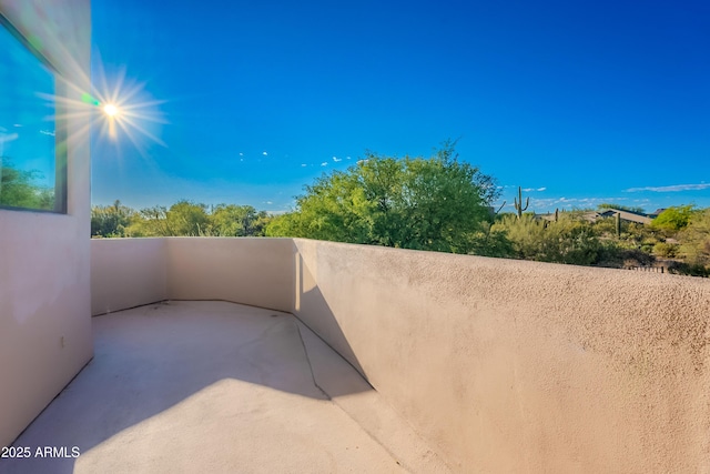 10772 E Running Deer Trl, Scottsdale, AZ 85262 - view of patio / terrace with a balcony