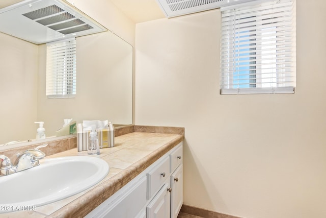 bathroom featuring vanity