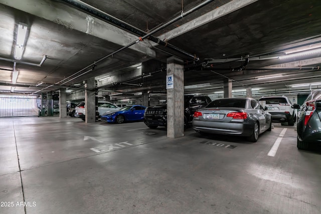 view of parking deck