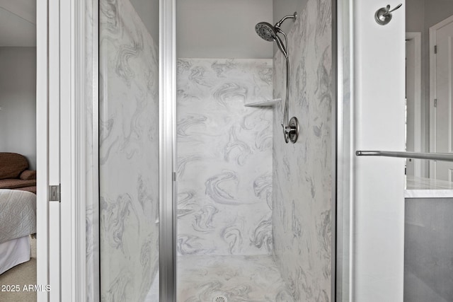 1385 Ridgewood Dr, Prescott, AZ 86305 - ensuite bathroom with a marble finish shower