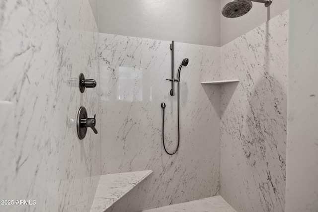 1385 Ridgewood Dr, Prescott, AZ 86305 - bathroom featuring a marble finish shower