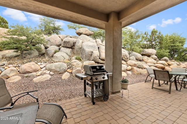 1385 Ridgewood Dr, Prescott, AZ 86305 - view of patio / terrace featuring grilling area and outdoor dining area