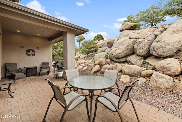 1385 Ridgewood Dr, Prescott, AZ 86305 - view of patio featuring outdoor dining space and grilling area