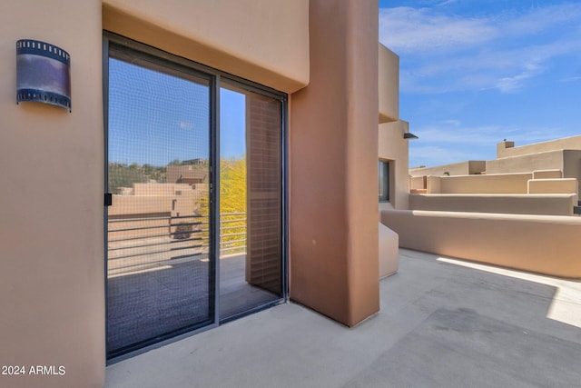 view of patio / terrace featuring a balcony