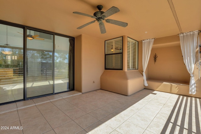 view of patio / terrace with ceiling fan