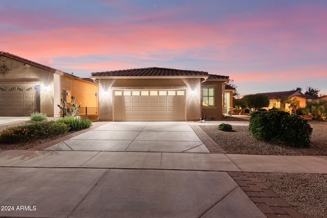 view of front of home featuring a garage