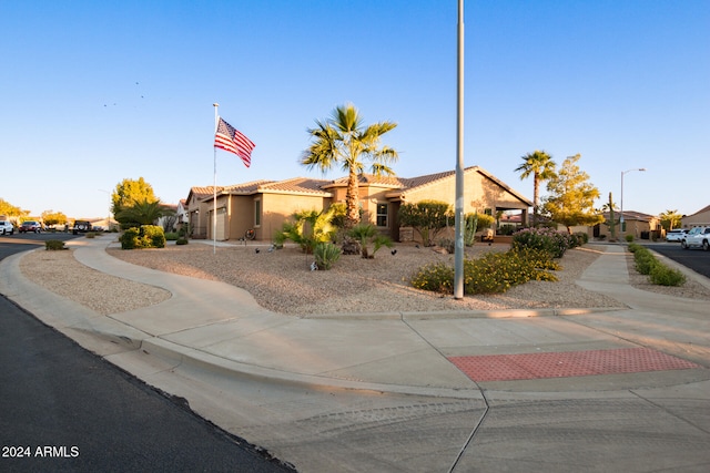 view of front of home