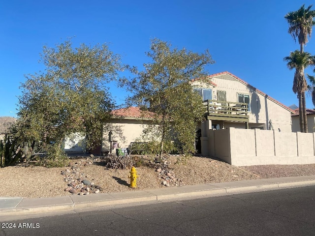 view of front of home