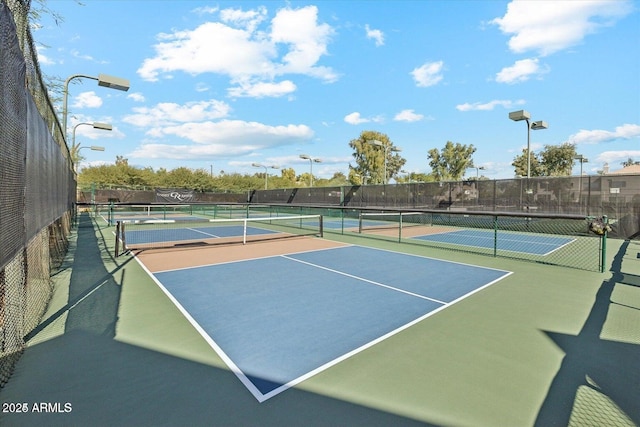 view of sport court