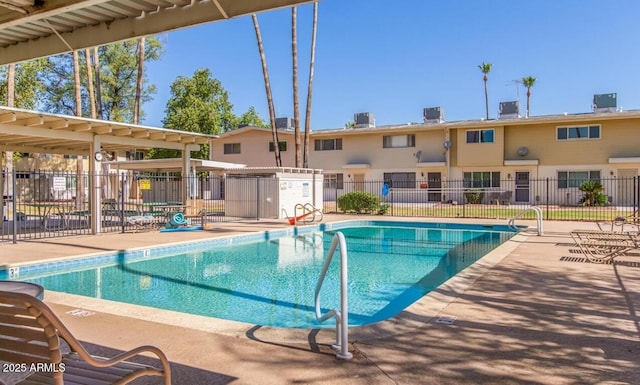 view of pool with a patio area