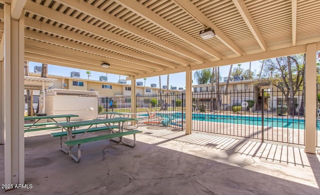 exterior space featuring a community pool