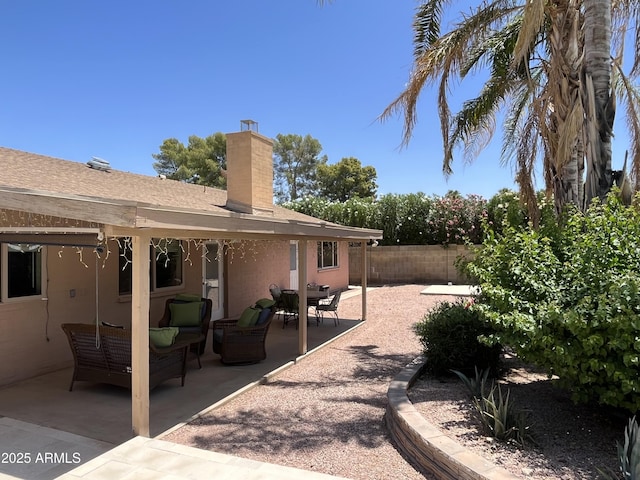 8355 E Via De Encanto, Scottsdale, AZ 85258 - fenced backyard featuring a patio