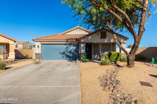 view of front of house featuring a garage