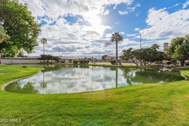 view of water feature