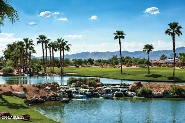 16881 W Merrell St, Goodyear, AZ 85395 - water view featuring a mountainous background and a local golf course