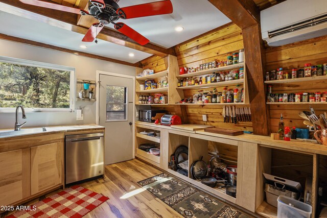4872 N Trails End Dr, Pine, AZ 85544 - pantry featuring a sink and a wall mounted AC