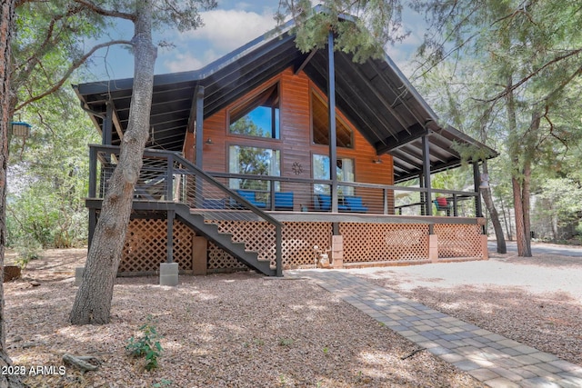 6124 W Hidden Pines Loop, Pine, AZ 85544 - chalet / cabin with stairs