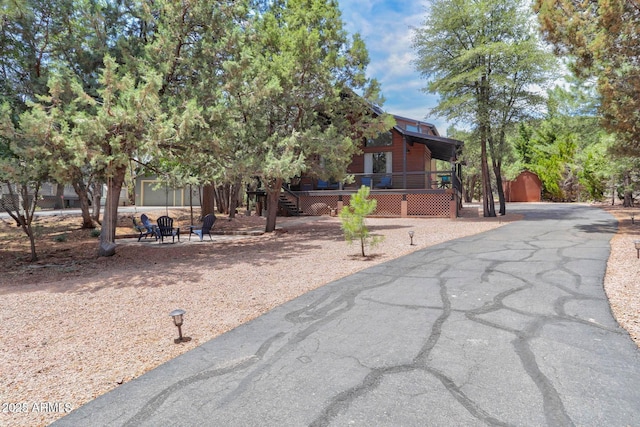 6124 W Hidden Pines Loop, Pine, AZ 85544 - view of front of home with stairway