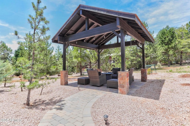 6124 W Hidden Pines Loop, Pine, AZ 85544 - view of property's community featuring a gazebo and a patio