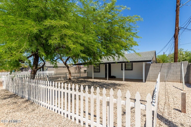 view of ranch-style home