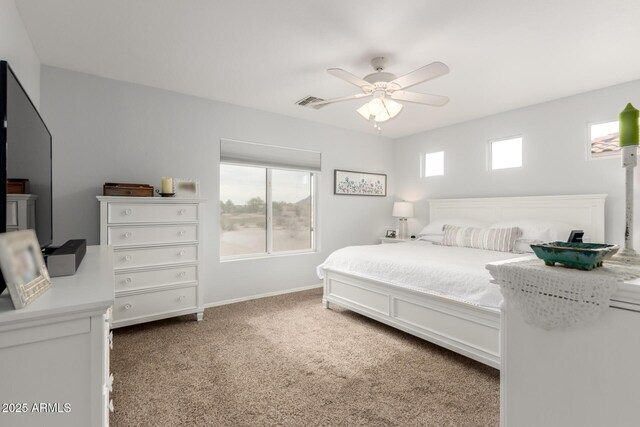 864 S 223rd Ln, Buckeye, AZ 85326 - carpeted bedroom with baseboards and ceiling fan