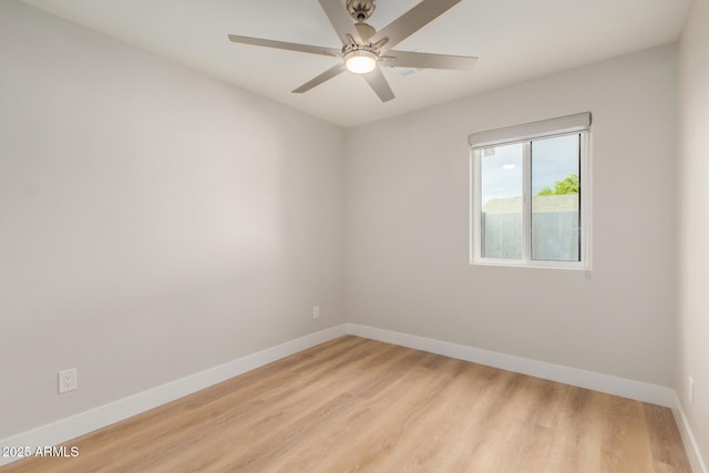 2905 W Campo Bello Dr, Phoenix, AZ 85053 - unfurnished room featuring baseboards, light wood finished floors, and ceiling fan