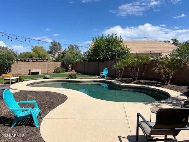 view of pool with a patio