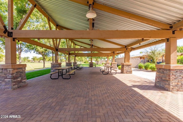 view of home's community with a gazebo