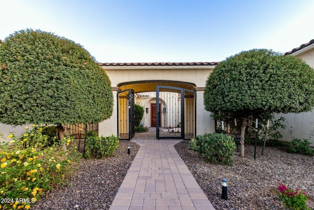 view of entrance to property