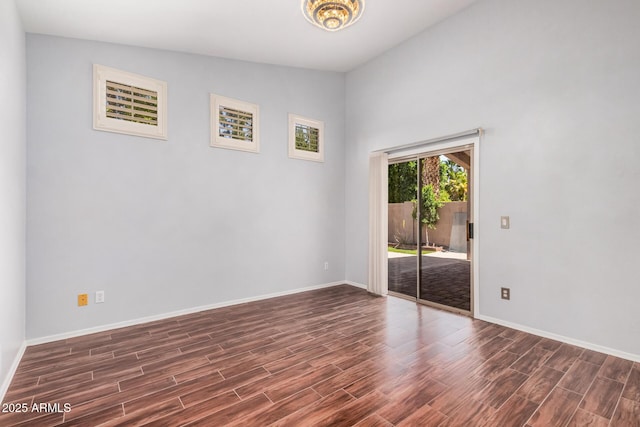 1712 E Saratoga St, Gilbert, AZ 85296 - spare room with baseboards and wood finished floors